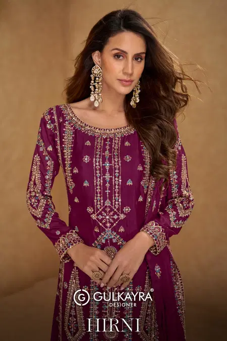 Hirni By Gulkayra Chinon Wholesale Readymade Plazzo Suits Suppliers In Mumbai
